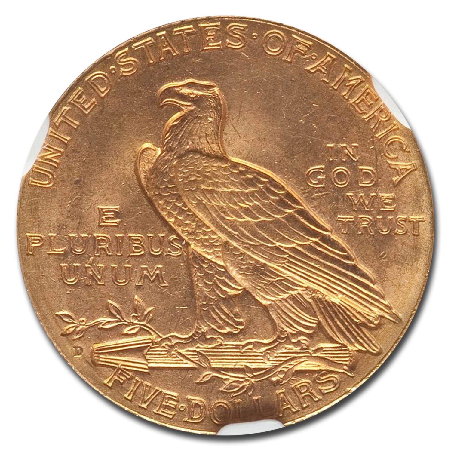 1908 D Indian Head Half Eagle Value APMEX